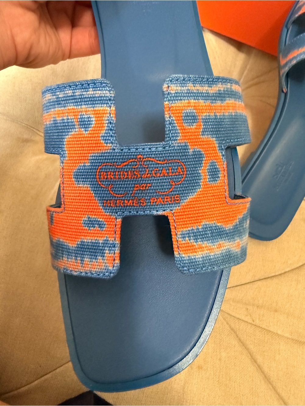 Hermes Oran Slide Sandals View 2